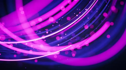 Dynamic Abstract Glowing Lines Moving Background