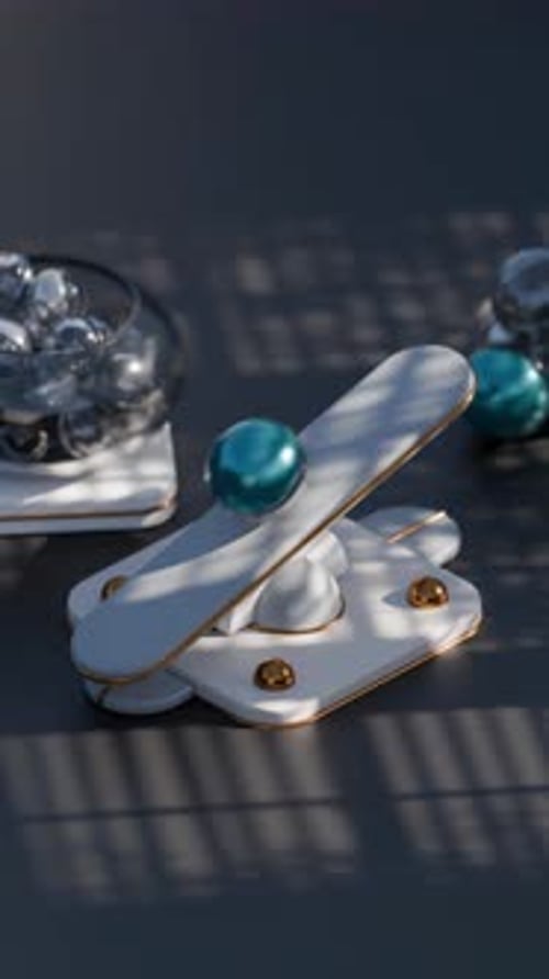 Balancing Marble 3d Loop Animation