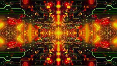 Futuristic Cyber Tunnel