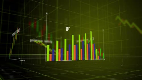 Global warming charts and graphs 3d diagram