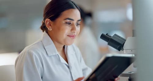 Woman Working in a Medical Science Lab