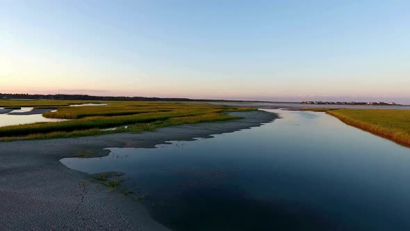 Aerial View Of Salt Marsh, Nature Stock Footage ft. Aerial View Of Salt ...