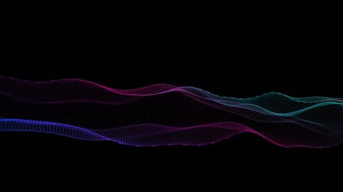 Wellenanimation von Gradienten-Partikellinien