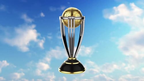 Trophy with sky - 4K