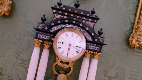 vintage clock in an old building