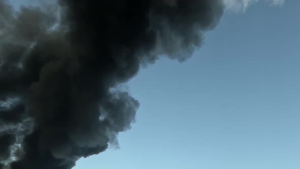 Fire Smoke Rising In The Sky Timelapse, Time Lapse Stock Footage ft ...