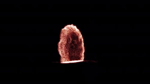 Dynamic Glowing Particle Burst Reveal Animation