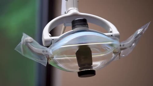 Dental x ray footage in dental operatory room