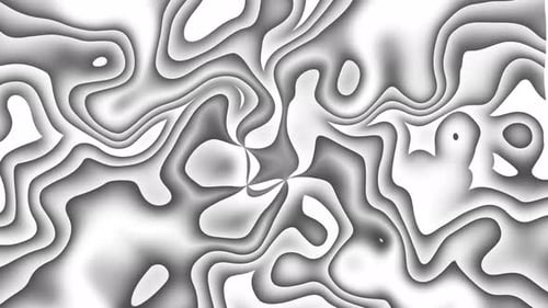 Abstract Flowing Organic Black and White Wavy Patterns