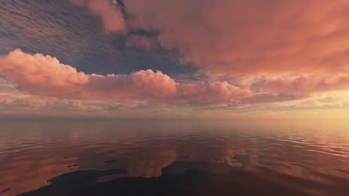 Fluid Sunset Seascape Motion Loop