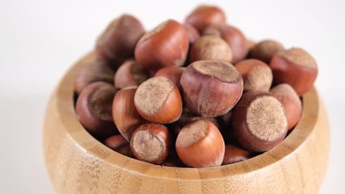 Hazelnuts in Bowl
