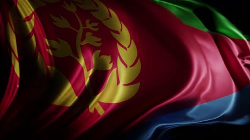 Realistic Waving Fabric Flag Animation