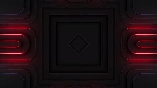 Modern Neon Lines Black Background 7