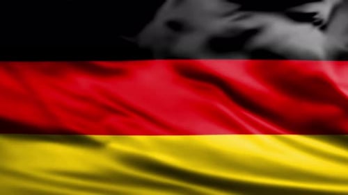 Realistic Waving Flag of Germany Loop