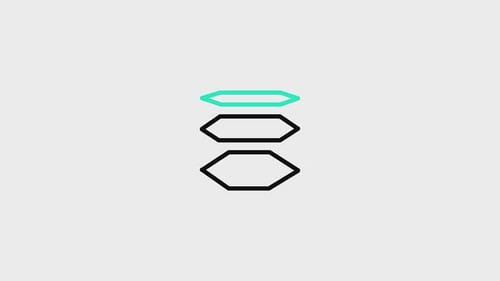 Abstract Geometric Shapes Transforming Flat Design Animation