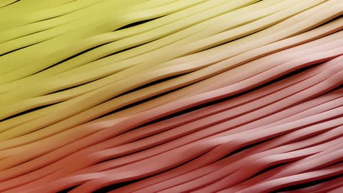 Abstract Surface of Multicolored Waving Lines Background 3d Loop