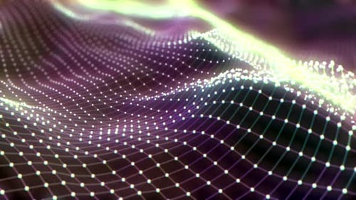 Wave Big Data Future Technology Concept Información futurista Código binario