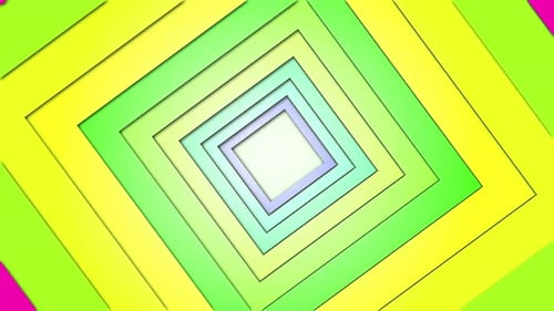 Abstract Square Geometry Shape Loop Animation Background, Square Geometry Shape Loop Animation Backg