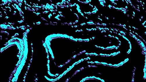 Abstract Fluid Neon Wavy Lines Motion Background