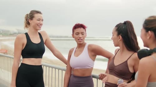 Fitness Friends at the Beach
