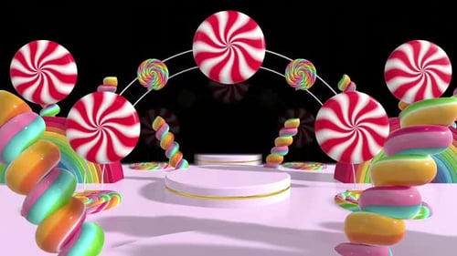 Lolipop Candy Tunnel 03 Hd