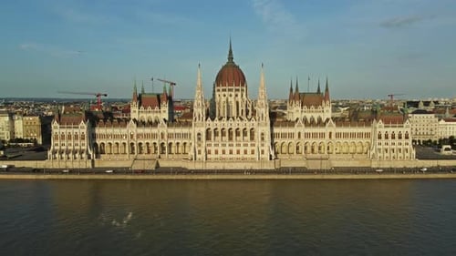 Budapest City and Danube River