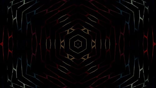 Abstract background moving stripes and flashing with shining light dots. Animation with circles