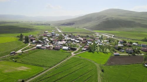 aerial small village