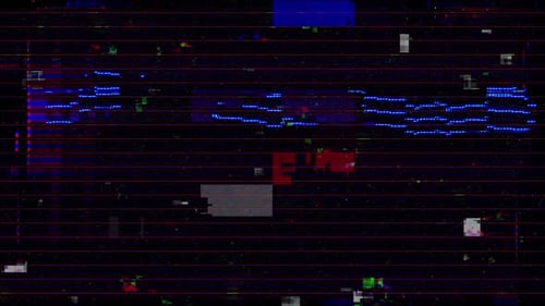 Efeito danificado por falha digital.