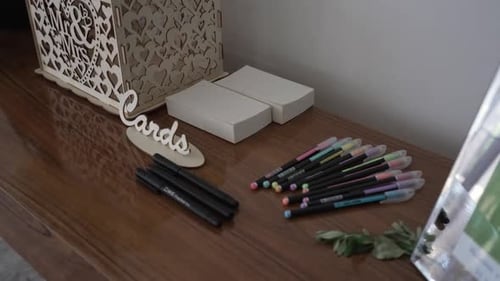 Wedding card station setup