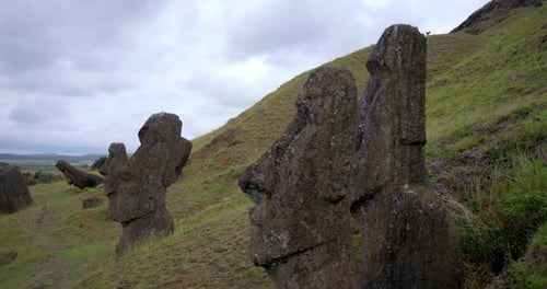 , Easter Island statue in Chile