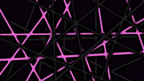 Abstract Geometric Intersecting Lines with Glowing Pink Background