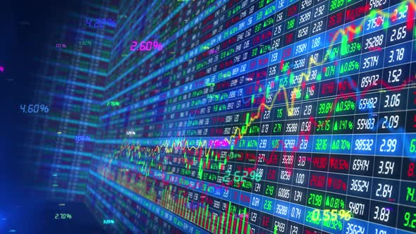 Financial Market Stock Price Rise Chart Data Chart, Backgrounds Motion ...
