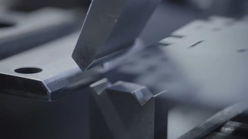 Industrial Metal Press Operation