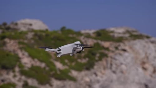 Flying Drone near the Sea 04