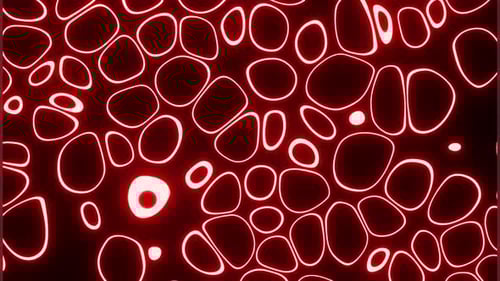 Neon Animated Red Bubbles Background Vj Seamless Loop