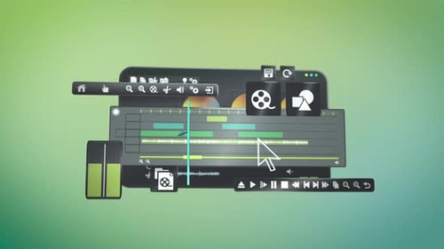 Programmoberfläche, Bildbearbeitungssoftware, App mit Werkzeugleisten, Einstellungsebenen, Konzept, kreatives Arbeiten und
