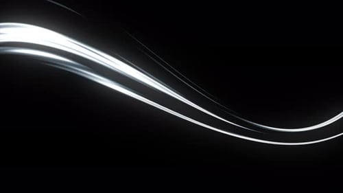 Dynamic Abstract Flowing Light Lines Animation