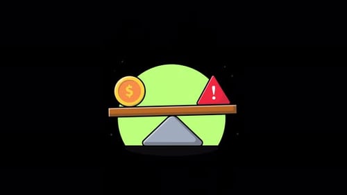 Business Risk. Risk Investment Concept Animation Video - Transparent