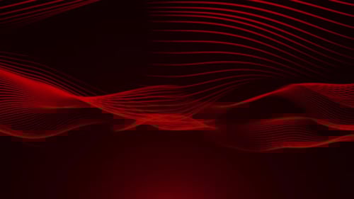 Dynamic Red Waving Lines Abstract Motion Background