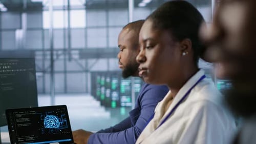 System Administrators in Data Center Implementing AI Systems