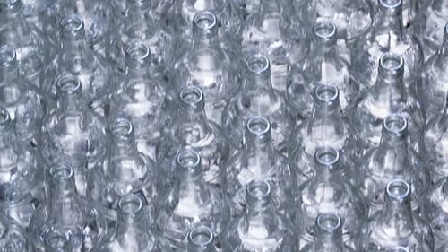 Automated Bottle Conveyor Factory Production