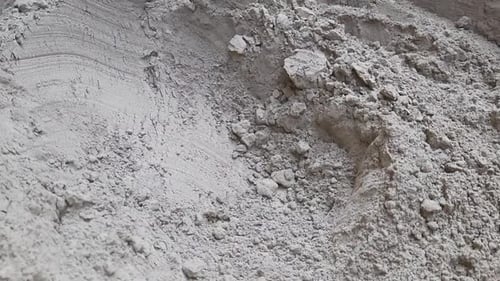 A Closeup shot Pile of cement powder, Grady cement powder, Heap of cement powder intended for indust