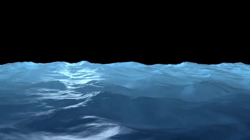 Animierter Meereswellen-Loop — Alphakanal-Overlay