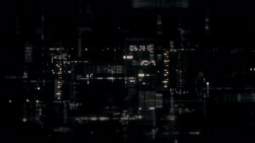 Futuristic Screen Display Data Matrix Simulation Background 08