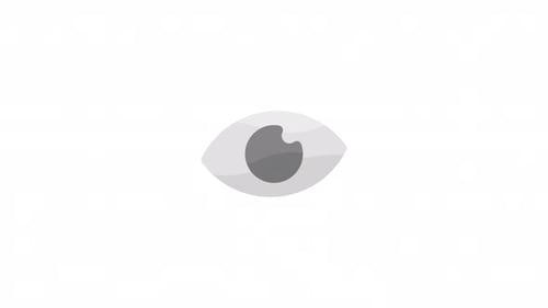 Minimalist Blinking Eye Icon Animation