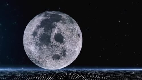 Mond im Weltraum