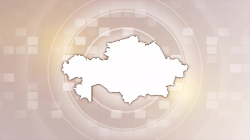 Animierte Karte von Kasachstan