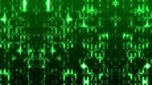Abstrakte Technologie Grüner Hintergrund Loop V4