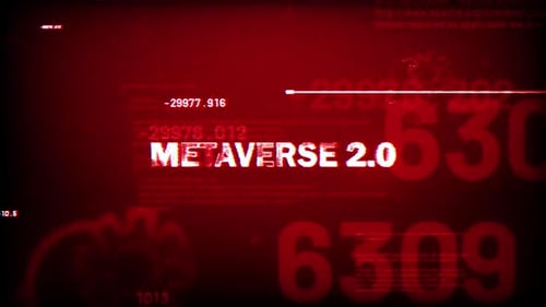 Digital Glitch Text Reveal Data Stream Animation